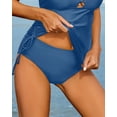 thumbnail image 2 of Charmo Women's Solid Bikini Bottoms Tummy Control High Waisted Tankini Swim Shorts, 2 of 4