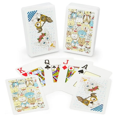 100% Plastic Bridge - Neo Pets 100% Plastic Playing Cards, Bridge Size, Jumbo Index, The Copag Neo line represents the latest design trends in a fresh, fun package By Copag