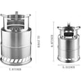 thumbnail image 5 of Camping Stove,8 Inch Stainless Steel Portable Wood Burning Foldable Backpacking Stove Camping Stove for Outdoor Backpacking Hiking Traveling Picnic BB, 5 of 5
