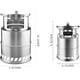 thumbnail image 5 of Camping Stove,8 Inch Stainless Steel Portable Wood Burning Foldable Backpacking Stove Camping Stove for Outdoor Backpacking Hiking Traveling Picnic BB, 5 of 5