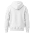 thumbnail image 5 of BLVB Boys Hoodies Casual Solid Color Pullover Long Sleeve Hooded Sweatshirt Kids Fall Clothes 4-15 Years(White,14-15Years), 5 of 5