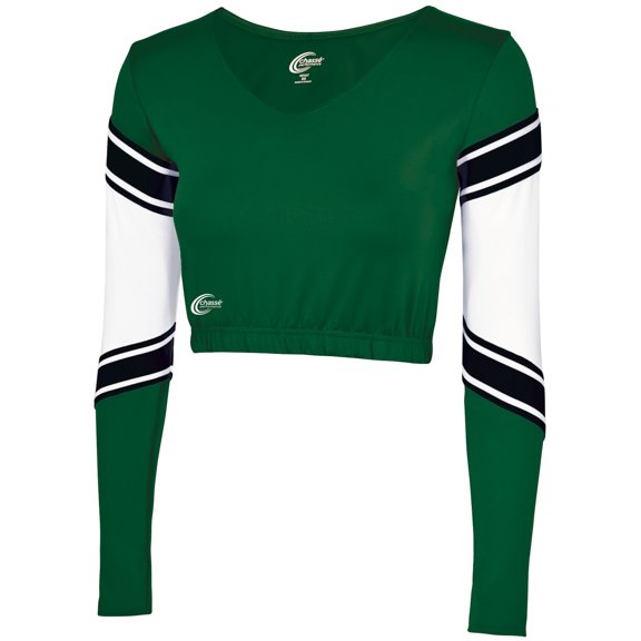 Chassé Girls' Performance Blaze Bodyliner Dark Green/White/Black Youth Large