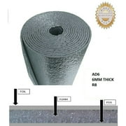 USEP -6mm Premium Reflective Insulation Roll Foam Core Radiant Barrier R8 48 inch X 10ft