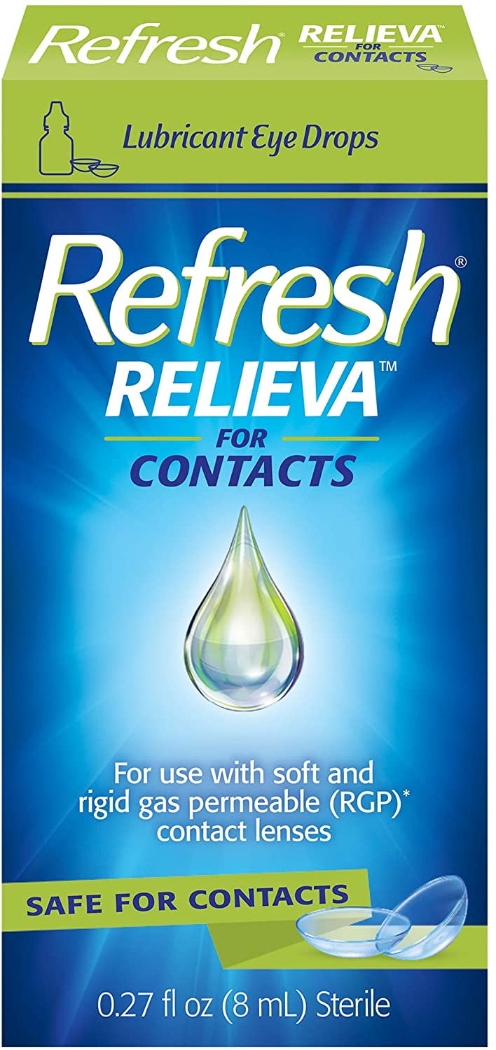 Refresh Relieva Contact Lens Eye Drops Lubricant, 0.27 fl. oz. 8 ml
