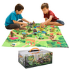 Kids Dinosaur Toys for Boys Girls Educational Big Toy Dinosaurs Playsets Figures on Activity Dinosur Play Mat Tech Learning T Rex Dinosaur Toddler Gifts