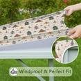 thumbnail image 6 of Multicolor Christmas Tree Pattern Square Fitted Tablecloth with Elastic Edge,Square Table Cover,Washable Elastic Table Cover for Home Kitchen Party Decor 36"x36", 6 of 6