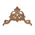 thumbnail image 1 of Natural Floral Madera Tallado Calcomanía Esquina Apliques Frame Puertas Muebles Muebles Woodcarding Decorativo Estatuillas de madera Artesanía, 1 of 7