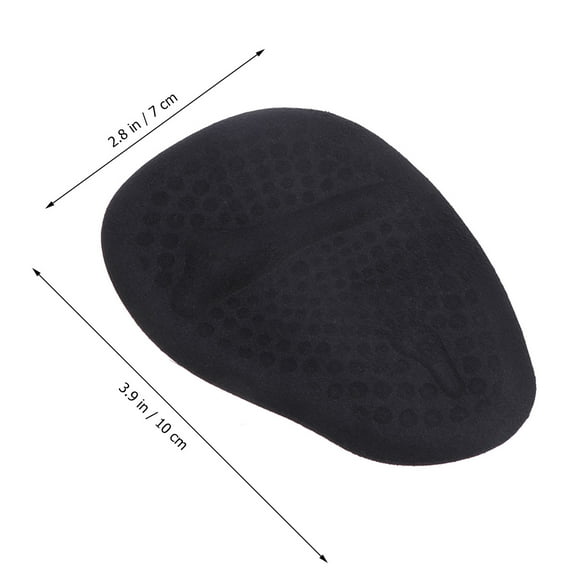 Zcyifa gel insole 2 Pair Anti-slip Gel Forefoot Pad Half Insoles Shoe Insoles High Heels Cushion Black
