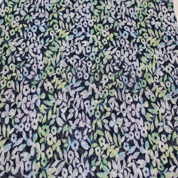Navy Green 60" Wide Printed Poly Spandex Lace Power Mesh Fabric by The Yard-100 GSM, Lightweight, 4-Way Stretch, Breathable – Apparel, Headbands, Bridal & Accessories.