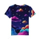 thumbnail image 5 of Camiseta de manga corta crop top estilo niños estrella impresión cuello redondo casual para chicos chicas chicos camiseta de manga corta, 5 of 5