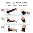 thumbnail image 4 of Paquete de 2 muñequeras – Muñequeras para alivio del dolor del túnel carpiano, artritis y tendinitis – Se adapta tanto a la mano derecha como a la izquierda – Compresión y soporte, 4 of 5