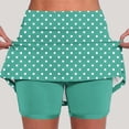 thumbnail image 2 of Stamzod Womens Tennis Skirt High Waisted Golf Skort with Shorts Underneath Athletic Skirts for Pickleball Running Mint Green C M, 2 of 5