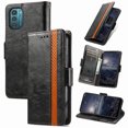 thumbnail image 1 of Case for Nokia G21 Cover Leather Wallet Folio Case Book Design Flip Magnetic Closure - Black, 1 of 5