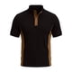 thumbnail image 3 of Ceisia Men's Loose Fit Ribbed Polo Shirt Short Sleeve Stand Collar Color Block Casual Daily Summer Tops Black S Gifts, 3 of 4