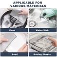 thumbnail image 7 of 10 Pack Non-Scratch Stainless Steel Scrubber, Reusable Diamond Weave Scrubber Cloths for Kitchen, Heavy-Duty Metallic Fiber Cleaning Cloth for Cookware, Dishes, Sinks, Easy-Rinse & Quick-Dry, 7 of 7
