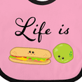 thumbnail image 4 of Inktastic Life is Sublime- Cute Food Pun Boys or Girls Baby Bib, 4 of 4