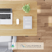 FitStand 48x24 Whole-Piece Desktop Height Adjustable Standing Desk White and Maple Ergonomic Home Office Computer Desk with 2 Hooks