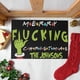 thumbnail image 1 of Felpudo de fibra de coco con diseño de Grinch, felpudo navideño de Grinch, antideslizante, lavable, para invierno, con parte trasera de goma, perfecto para decoración navideña de interior y exterior,, 1 of 3