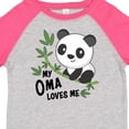 thumbnail image 4 of Inktastic My Oma Loves Me- Cute Panda Boys or Girls Toddler T-Shirt, 4 of 5