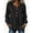 Black, variant on jobturf Womens Long Sleeve Tops Cotton Linen V Neck Half Button Henley Shirts Cuff Pleated Front Casual Blouses Spring Fall T-Shirt S-2XL