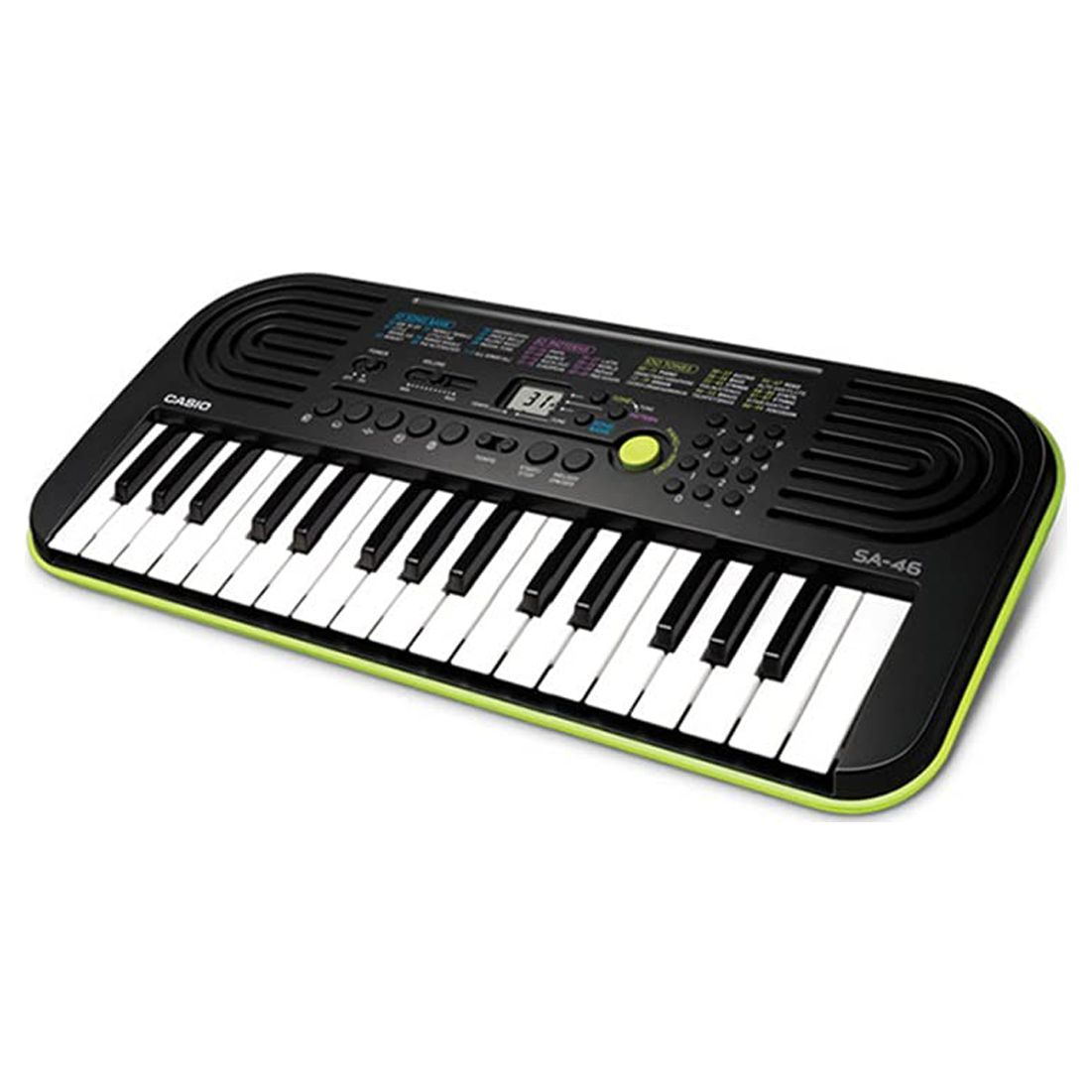 Casio SA-46 32 Mini Keys Musical Keyboard (Black/Green) 2023 - Green