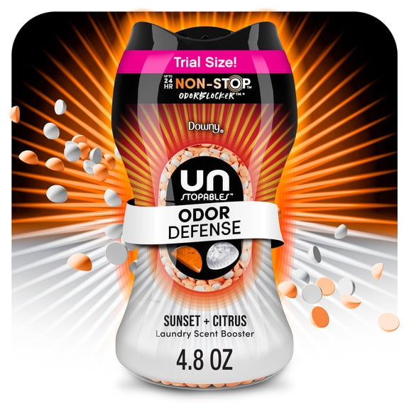 Downy Unstopables Fusions In-Wash Scent Booster Laundry Beads, Sunset and Citrus Scent, 4.8 oz