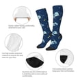 thumbnail image 3 of Fotbe Space Dinosaur Calcetas Divertidas Estampadas para Hombre y Mujer, Calcetas de Algodón hasta la Rodilla para Caminar, Correr, Enfermería y Embarazo, 3 of 6