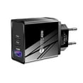 thumbnail image 1 of European Standard Black Charging Set, Type-C Cable, Fast Charging & Data Transfer, Fireproof Material, Overvoltage Protection - for Phones, Tablets, Laptops, 1 of 6
