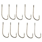 Eagle Claw 186AH-1 Baitholder 2-Slice Offset Hook, Bronze, Size 1