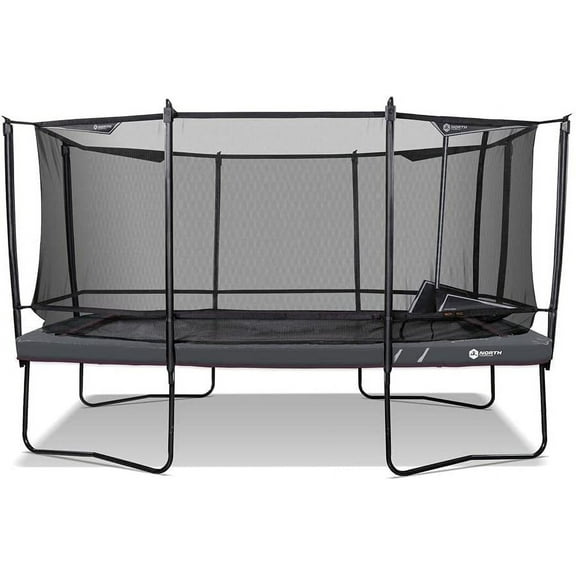 15ft x 10ft North Explorer Rectangle Trampoline with free ladder and safety net