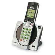 VTech DECT 6.0 Expandable Cordless Phone with Call Block, CS6919 (Silver & Black)