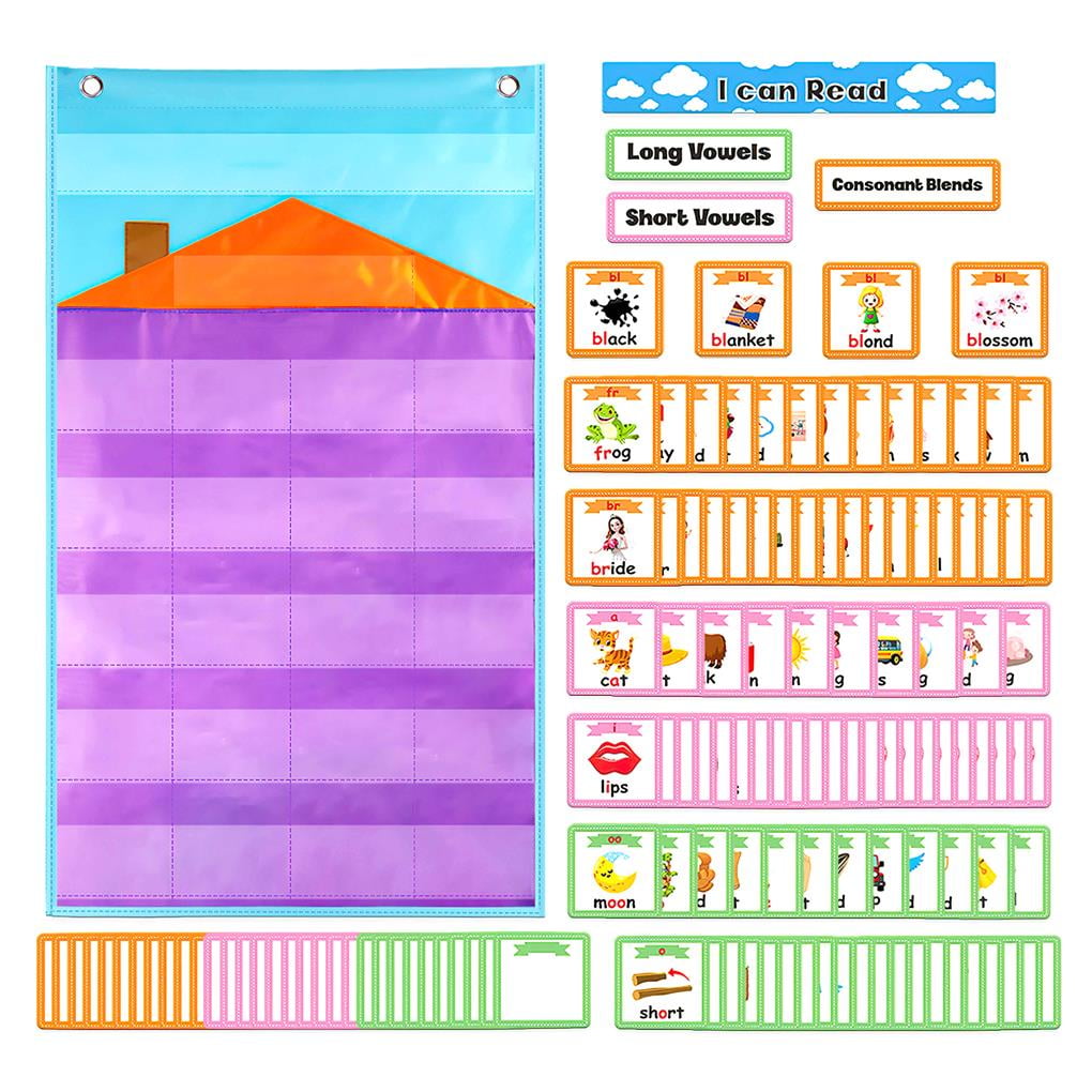 Word Family Pocket Chart Card English Language Word Pocket Chart with