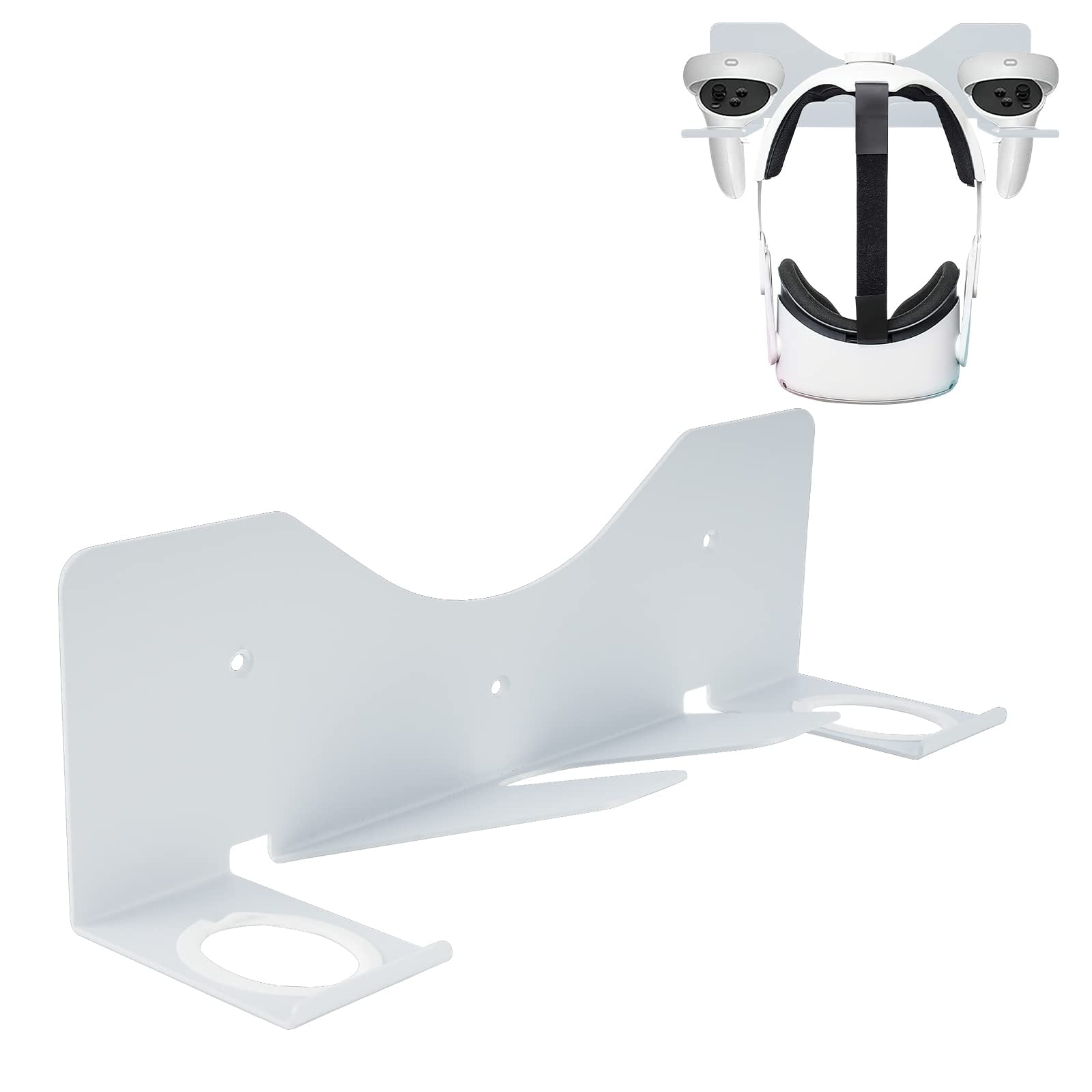 Allnice VR Headset Wall Mount Storage Stand Hook for Quest 2, Aluminum
