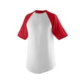 thumbnail image 2 of Augusta SHORT SLEEVE BASEBALL JRSY-YTH WHI/RED L, 2 of 2
