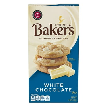 Pack of 2 Baker's Premium White Chocolate Baking Bar, 4.00 oz (Package May Vary)