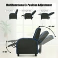 thumbnail image 6 of Resenkos Recliner Chair, Reclining Chair,Lounge Chair,Massage Racing Gaming Single Recliner Chair-Blue, 6 of 11