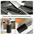 thumbnail image 5 of MYVIT Knife Holder Universal Block without Knives for 12-Piece Knives,Compact Round Countertop Empty Knife Storage Organizer, 5 of 9