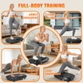 thumbnail image 6 of Vibration Plate Exercise Machine, Full Body Vibration Platform with 2 Loops & 5 Resistance Bands for Wellness and Fitness, Black, 6 of 6