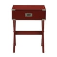 thumbnail image 5 of Hassch Rustic Nightstand Wood End Table Side Table with 1 Storage Drawers, Red, 5 of 10