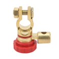 thumbnail image 2 of Off Switches, Brass Battery Disconnect Switch Isolator Durable Quickly Release  For Vehicle For Car For Truck, 2 of 8