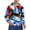 thumbnail image 2 of Haiem Abstract Cubist Printer Patterned Men's Hoodie with Kangaroo Pocket - Ideal Pullover Sweatshirt for Daily Wear, Travel, and Home-Small, 2 of 7