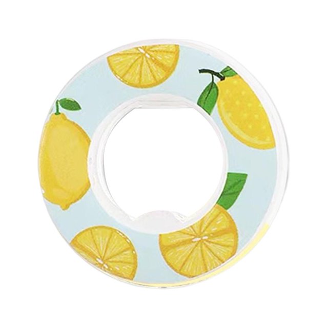 10uds. Anillo de fragancia de orificio redondo Anillo de sabor a fruta para botella de agua perfumada (limón)