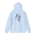 thumbnail image 3 of Effete Feline Claw Marks Scratch Unisex Heavy Blend™ Hooded Sweatshirt, 3 of 13