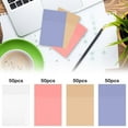 thumbnail image 4 of 1 Pads Sticky Notes 2”x3” 50 Sheets Sticky Notes ,Self-Stick Pads Bright Colors Sticky Note, Recyclable Translucent Sticky Notes Clear Transparent Easy to Post for Home Notebook,Purple, 4 of 8