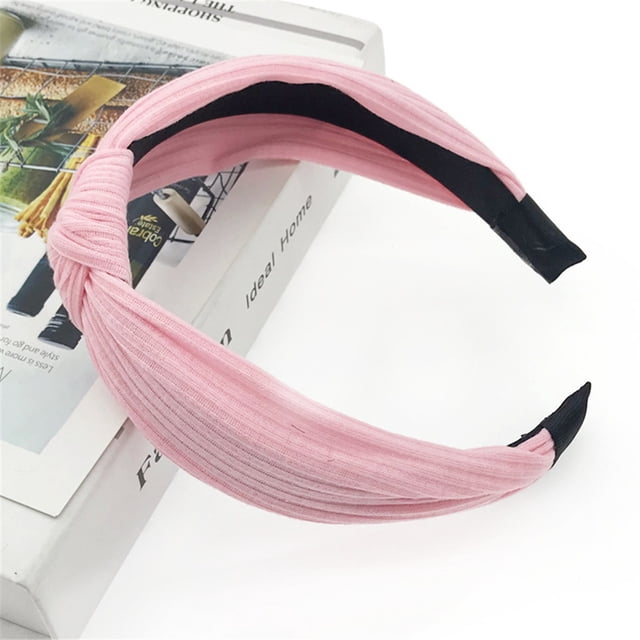 Fiudx Diadema con Alambre de Color Rockabilly, Bufanda de Tartán de Lunares, Cabello con Alambre