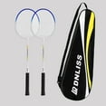 thumbnail image 3 of jinwen 2 Piece Badminton Racket Set Badminton Equipment Badminton Racket for Adults and with Bag, 3 of 9