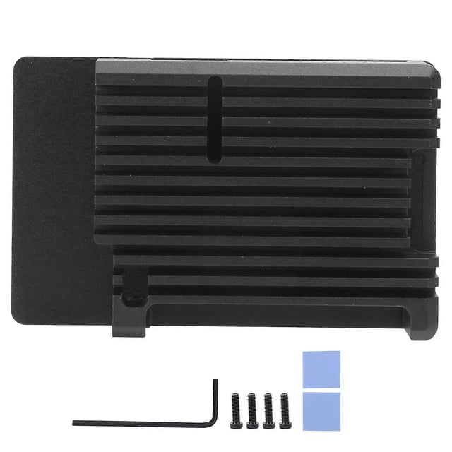 Aluminium Alloy Heatsink Case Protective Shell 2‑Layer Outer Casing for Raspberry Pi 4B BoardWithout Cooling Fan