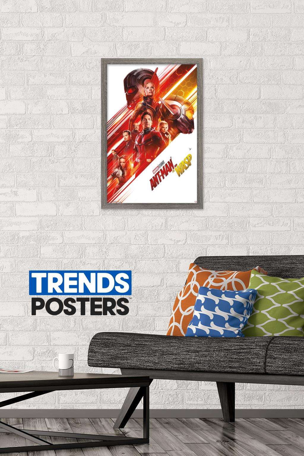 Marvel Cinematic Universe - Ant-Man - Group One Sheet Wall Poster, 14.725" x 22.375", Framed