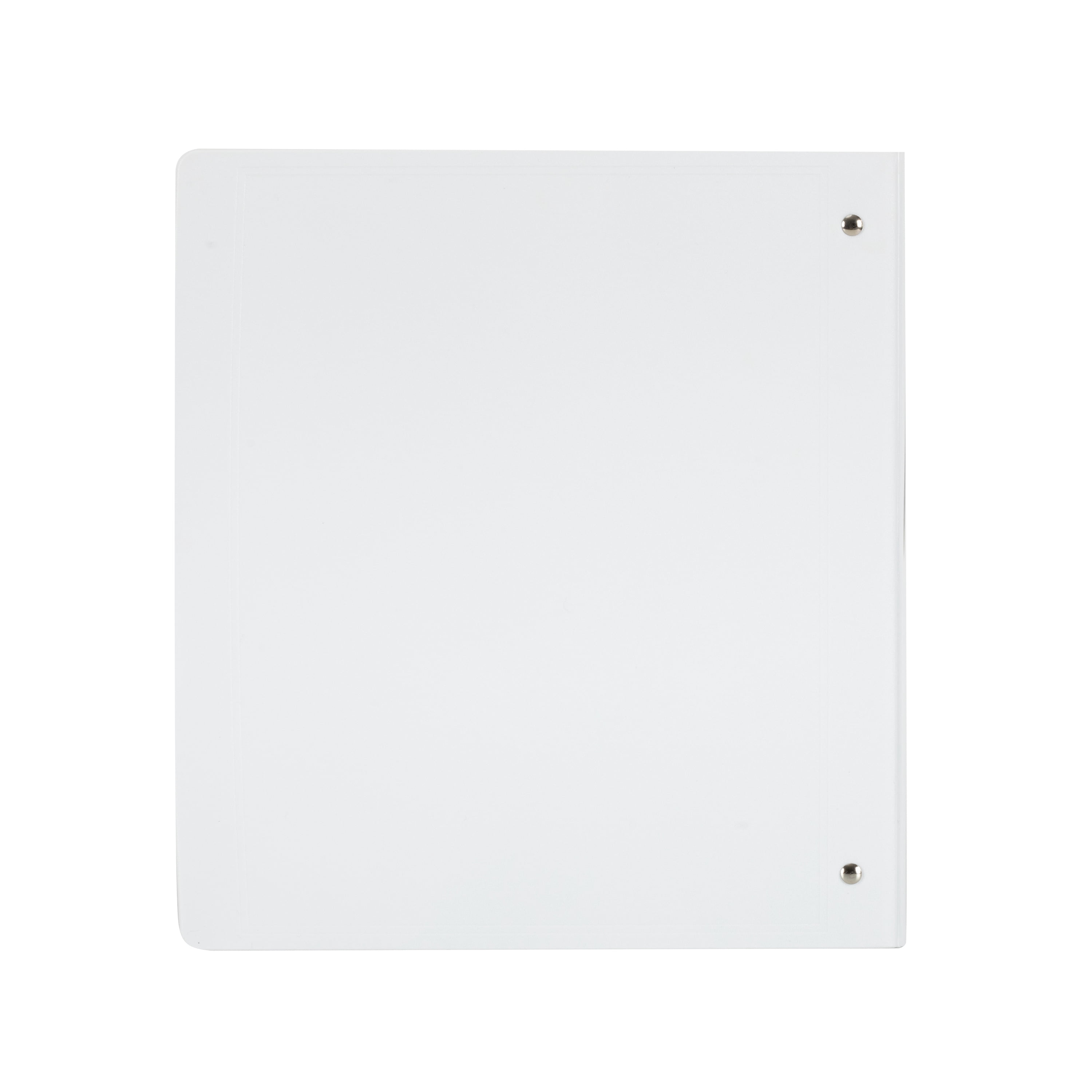 Exceed 3-Ring Heavy Duty Binder, 1 inch, White, Slant D-Ring