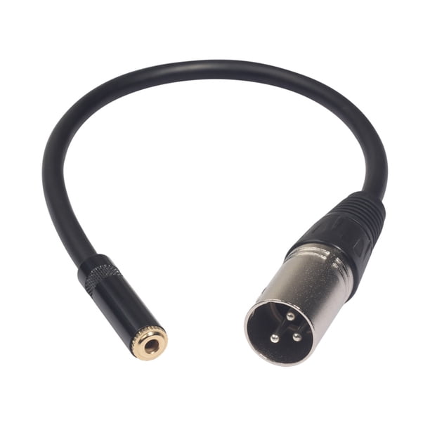 XLR Cable Altavoz Balanceado A 3 5 Mm Balancado 0.3m 3pin para La Etapa Micrófono